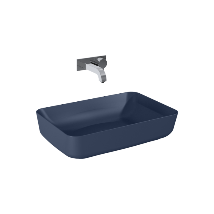 Umywalka nablatowa 50x13x39 cm ELITA NOMIA navy blue matt 146053