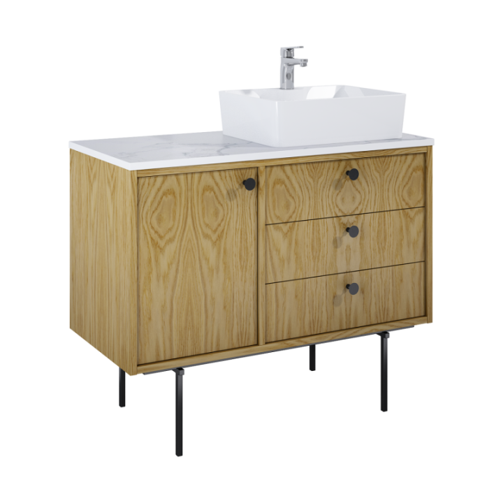 Szafka 100x54x45.6 cm ELITA LEGACY 100 3S 1D P dąb naturalny 168908