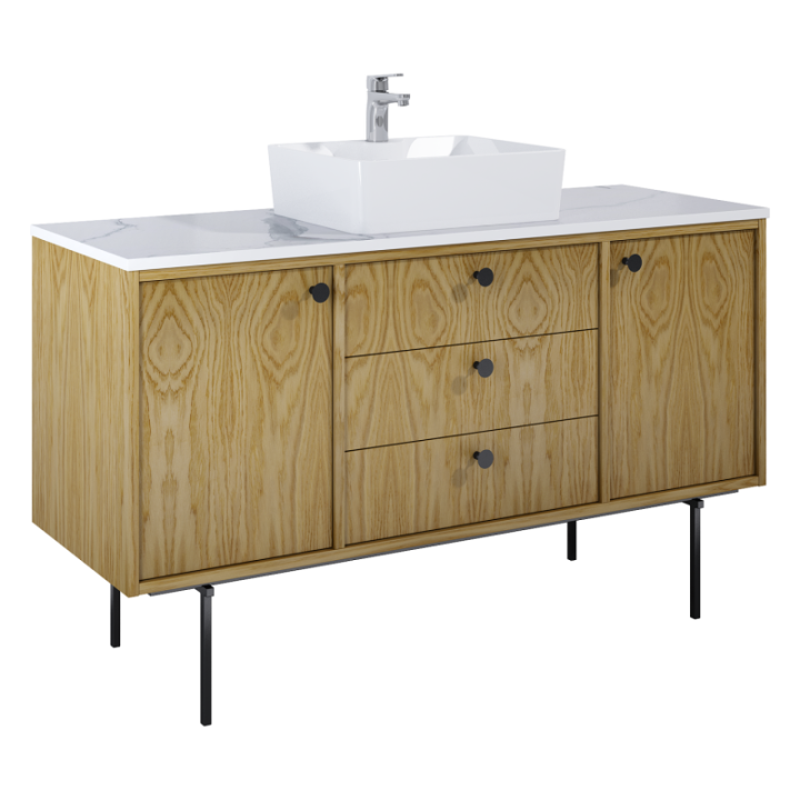 Szafka 140x54x45.6 cm ELITA LEGACY 140 3S 2D dąb naturalny 168917