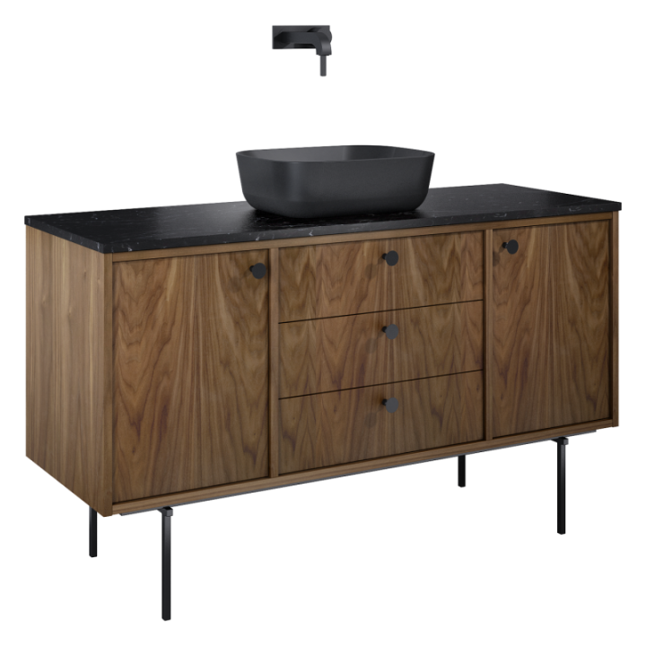 Szafka 140x54x45.6 cm ELITA LEGACY 140 3S 2D orzech amerykański 168916