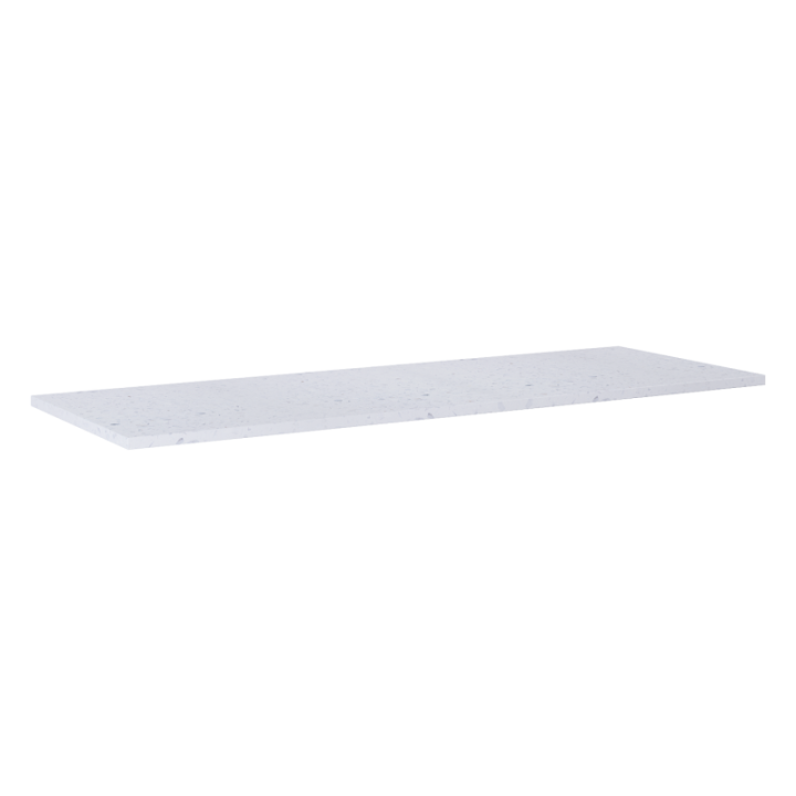 Blat łazienkowy 140x46x2 cm ELITA TERRAZZO biały mat 168542