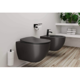 Miska WC z deską bezkołnierzową DEANTE PEONIA antracyt CDEDDZPW