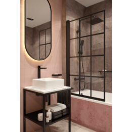 Parawan nawannowy 80x140 cm DEANTE nero KTJ_N72P