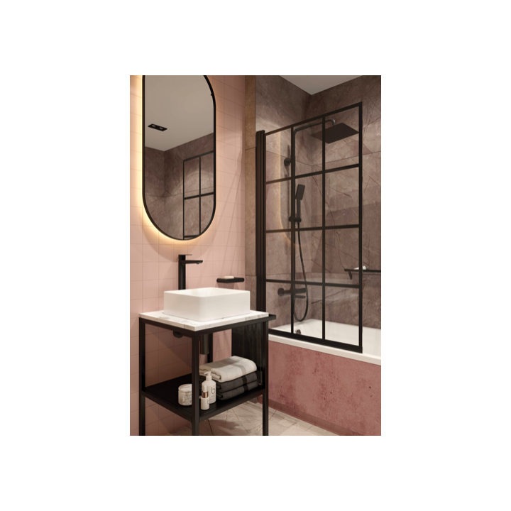 Parawan nawannowy 80x140 cm DEANTE nero KTJ_N72P