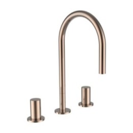 Bateria umywalkowa LAUFEN KARTELL bez korka różowe złoto H3123330822201