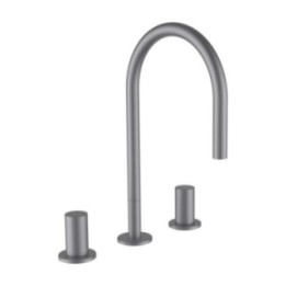 Bateria umywalkowa LAUFEN KARTELL bez korka stal szczotkowana H3123330902201