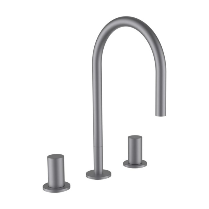 Bateria umywalkowa LAUFEN KARTELL bez korka stal szczotkowana H3123330902201