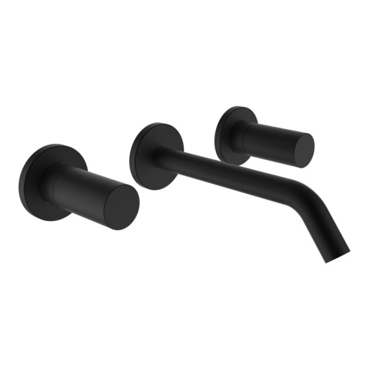 Bateria umywalkowa ścienna LAUFEN KARTELL czarny mat H3123360811201
