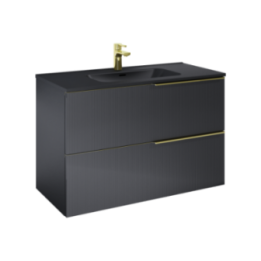 Szafka podumywalkowa 100x63,5x45,3 cm ELITA SOHO 100 2S czarny mat 168746