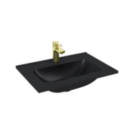 Umywalka meblowa 61x1,8x46 cm ELITA SKAPPA 60 z otw. czarny mat 146060