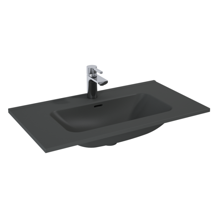 Umywalka 81,5x1,8x46,6 cm ELITA SKAPPA 80 z otw. antracyt mat 146066