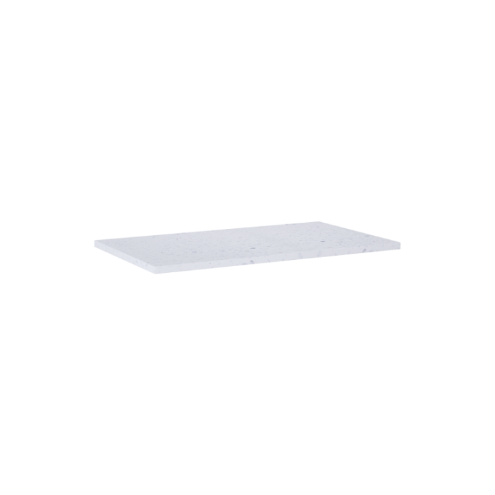 Blat łazienkowy 80x46x2 cm ELITA ELISTONE TERRAZZO biały mat 168539