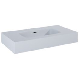 Umywalka ścienna 80,6x12x46 cm ELITA DIMPLE 80 stone mat 168853