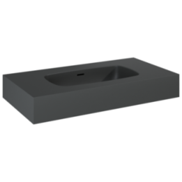 Umywalka ścienna 80,6x12x46 cm ELITA DIMPLE 80 antracyt mat 168854