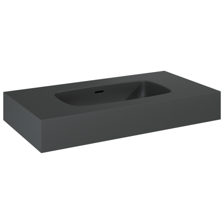 Umywalka ścienna 80,6x12x46 cm ELITA DIMPLE 80 antracyt mat 168854