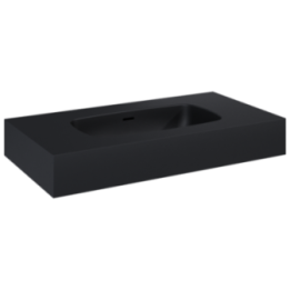 Umywalka ścienna 80,6x12x46 cm ELITA DIMPLE 80 czarny mat 168855