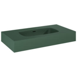 Umywalka ścienna 80,6x12x46 cm ELITA DIMPLE 80 forest green matt 168856