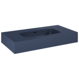 Umywalka ścienna 80,6x12x46 cm ELITA DIMPLE 80 navy blue matt 168857
