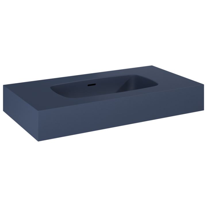 Umywalka ścienna 80,6x12x46 cm ELITA DIMPLE 80 navy blue matt 168857