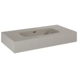 Umywalka ścienna 80,6x12x46 cm ELITA DIMPLE 80 fume matt 168858