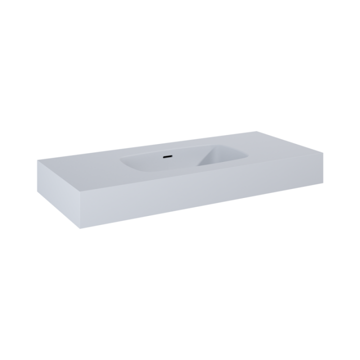 Umywalka ścienna 100,6x12x46 cm ELITA DIMPLE 100 stone matt 168861