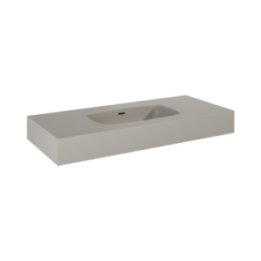 Umywalka ścienna 100,6x12x46 cm ELITA DIMPLE 100 fume matt 168866
