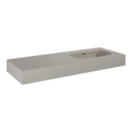 Umywalka 121x12x46 cm ELITA DIMPLE 120 z prawej fume matt 168882