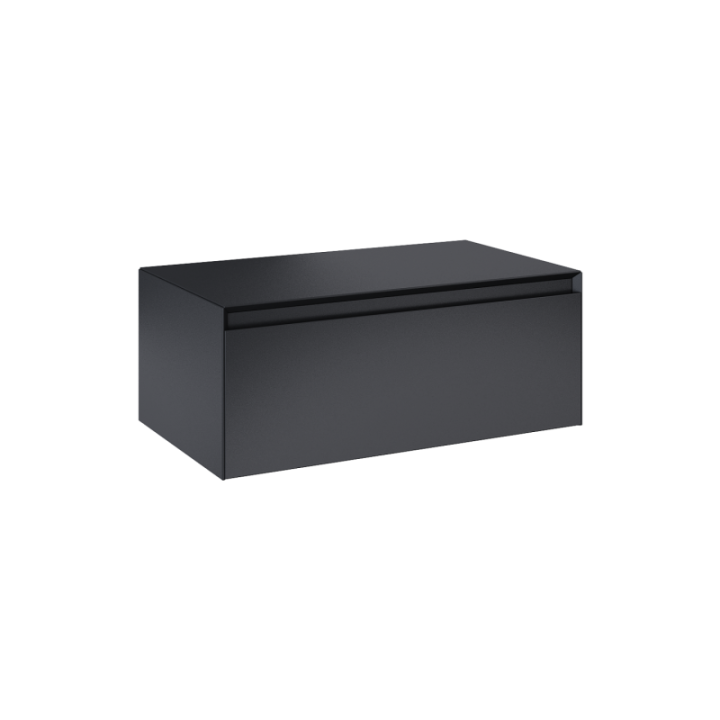 Komoda z blatem 80x31,9x45,8 cm ELITA SPLIT 80 1S czarny mat 168934