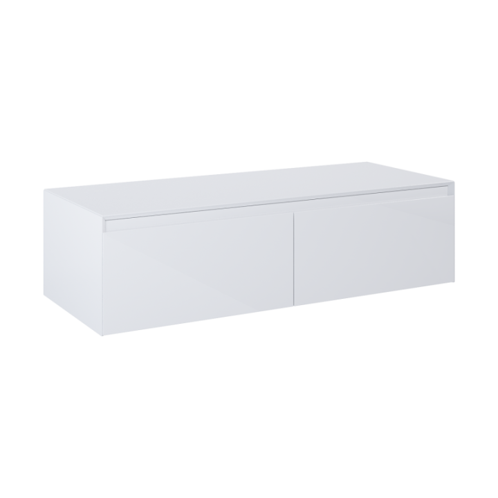 Komoda z blatem 120x31,9x45,8 cm ELITA SPLIT 120 2S biały połysk 169108