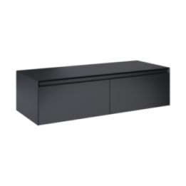 Komoda z blatem 120x31,9x45,8 cm ELITA SPLIT 120 2S czarny mat 168948