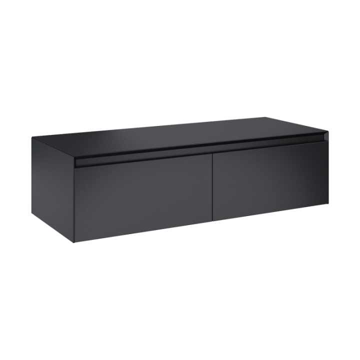 Komoda z blatem 120x31,9x45,8 cm ELITA SPLIT 120 2S czarny mat 168948