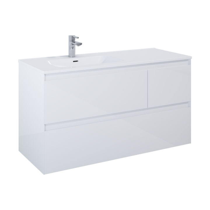 Szafka podumywalkowa 120x63,5x45,8 cm ELITA SPLIT 120 3S L biały połysk 169095
