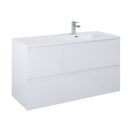 Szafka 120x63,5x45,8 cm ELITA SPLIT 120 3S P z prawej biały połysk 169096