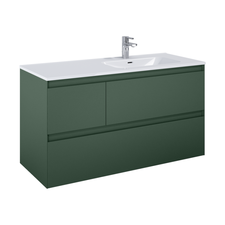 Szafka 120x63,5x45,8 cm ELITA SPLIT 120 3S P z prawej forest green matt 169024