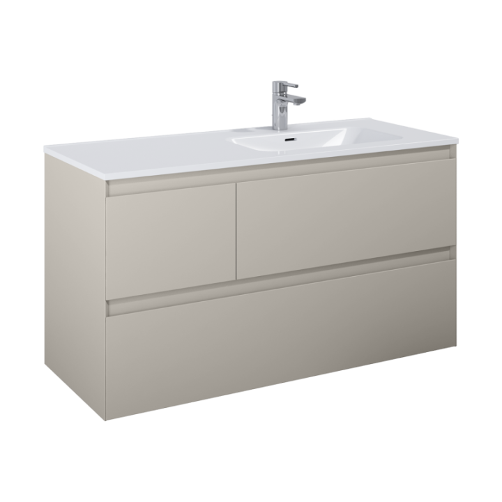 Szafka 120x63,5x45,8 cm ELITA SPLIT 120 3S P z prawej fume matt 169026