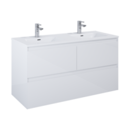 Szafka 120x63,5x45,8 cm ELITA SPLIT 120 3S biały połysk 169097
