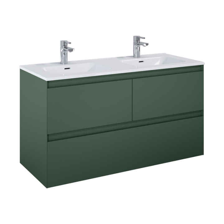 Szafka 120x63,5x45,8 cm ELITA SPLIT 120 3S forest green matt 169027