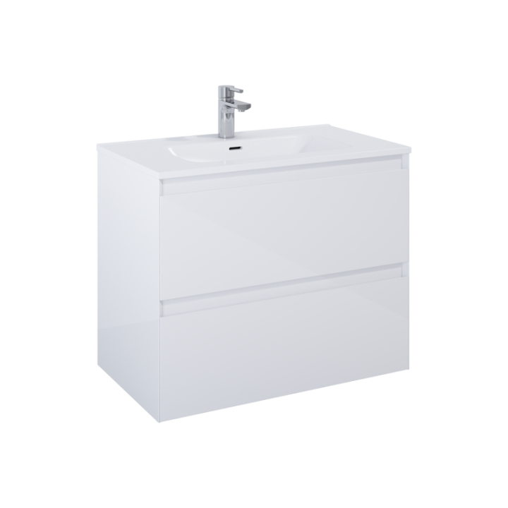 Szafka podumywalkowa 80x63,5x45,8 cm ELITA SPLIT 80 2S biały połysk 169088