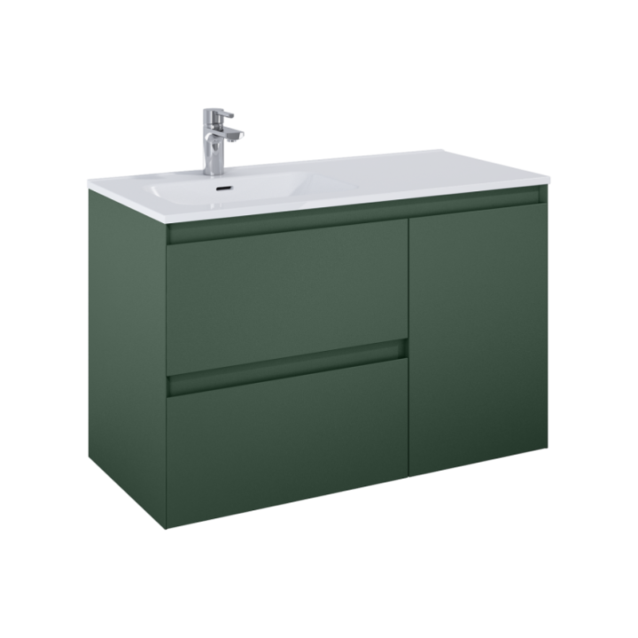 Szafka z koszem cargo 100x63,5x45,8 cm ELITA SPLIT 100 forest green matt 169003