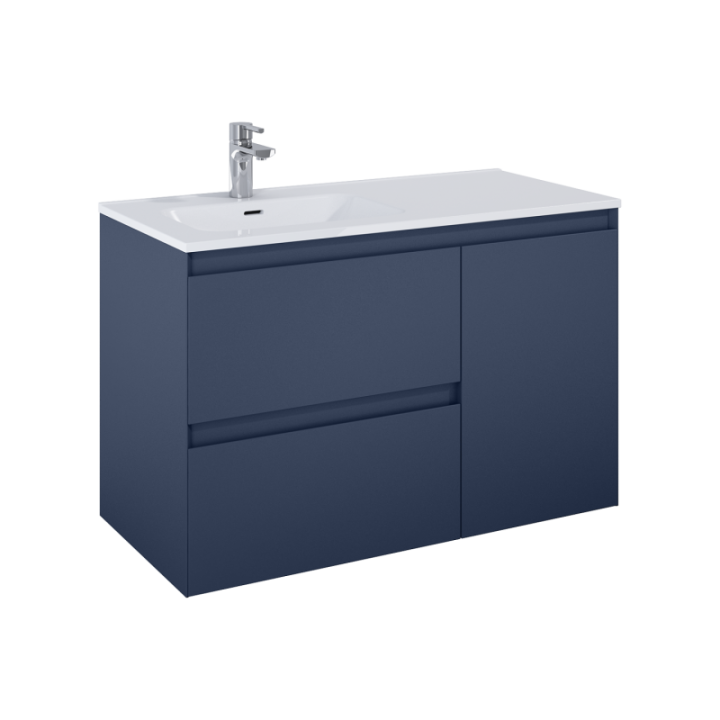 Szafka z koszem cargo 100x63,5x45,8 cm ELITA SPLIT 100 navy blue matt 169004