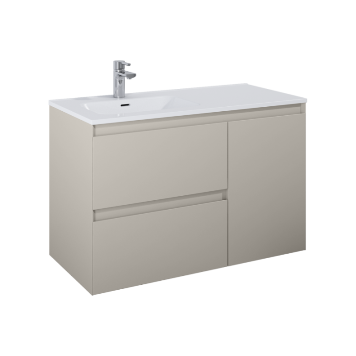Szafka z koszem cargo 100x63,5x45,8 cm ELITA SPLIT 100 fume matt 169005