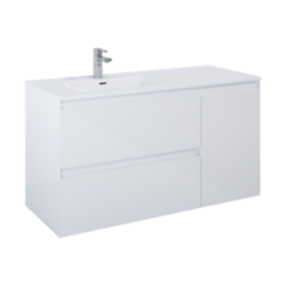 Szafka z koszem cargo 120x63,5x45,8 cm ELITA SPLIT 120 z lewej biały połysk 169093