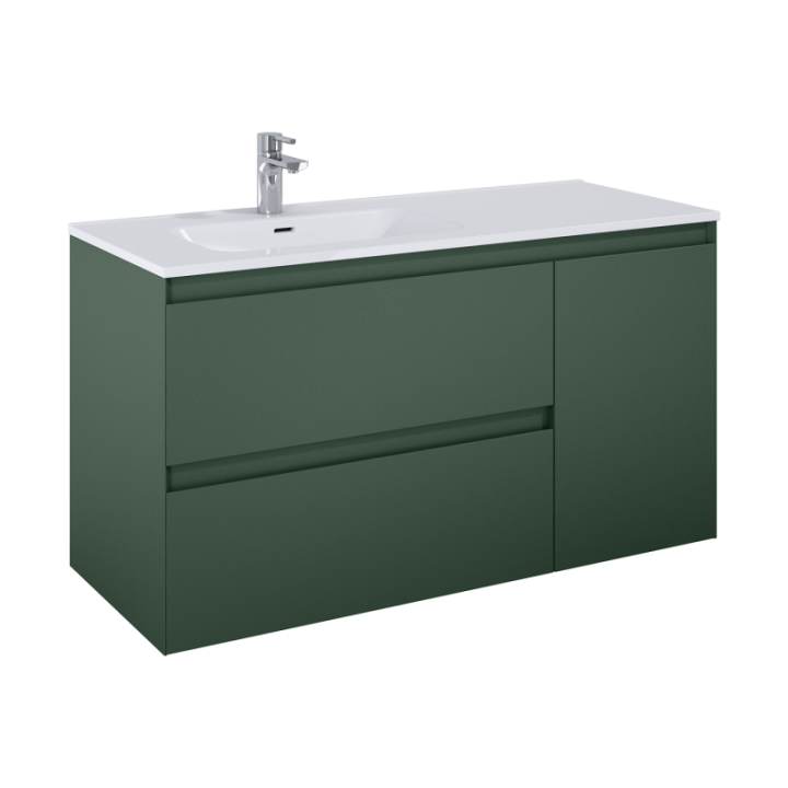 Szafka z koszem cargo 120x63,5x45,8 cm ELITA SPLIT 120 z lewej forest green matt 169015