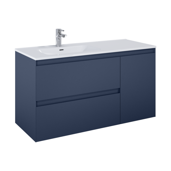 Szafka z koszem cargo 120x63,5x45,8 cm ELITA SPLIT 120 z lewej navy blue matt 169016