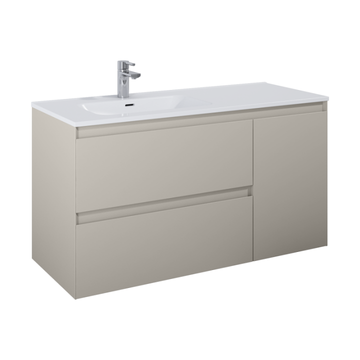 Szafka z koszem cargo 120x63,5x45,8 cm ELITA SPLIT 120 z lewej fume matt 169017