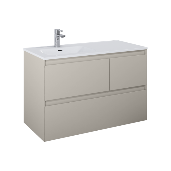 Szafka 100x63,5x45,8 cm ELITA SPLIT 100 3S L fume matt 169011