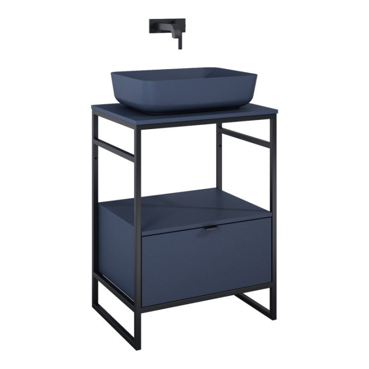 Szafka do stelaża 55,5x27,5x45,5 cm ELITA INDUS 60 1S navy blue matt 168753