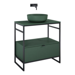 Szafka do stelaża 75,7x27,5x45,5 cm ELITA INDUS 80 1S forest green matt 168750