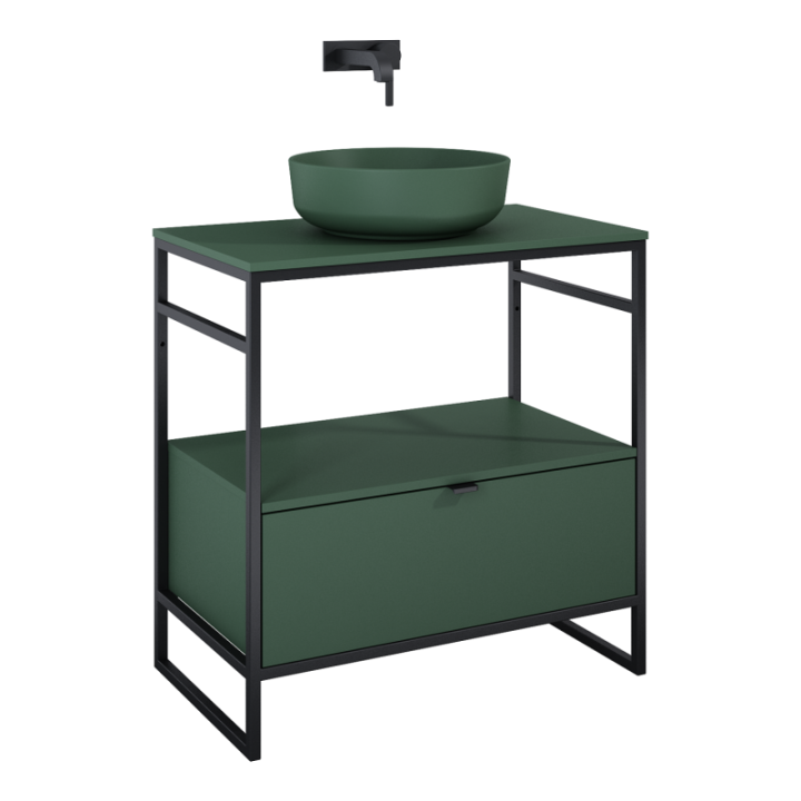 Szafka do stelaża 75,7x27,5x45,5 cm ELITA INDUS 80 1S forest green matt 168750