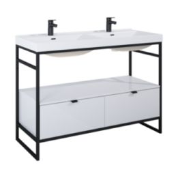 Szafka do stelaża 115,8x27,5x45,5 cm ELITA INDUS 120 2S biały połysk 168674